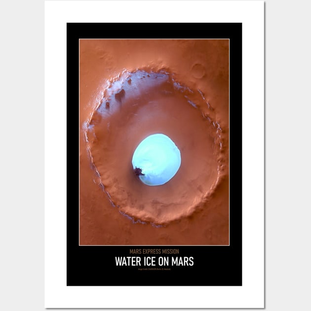 High Resolution Astronomy Water Ice on Mars Wall Art by tiokvadrat